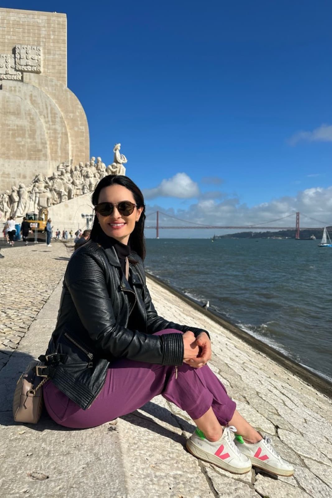 Paula Casagrande em Lisboa, no Padrão dos Descobrimentos